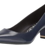 Calvin Klein Women’s NITA Pump, Dark Navy Leather, 8.5 M M US