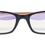Anti Blue Light Computer Reading Glasses Reduce Eyestrain Eyeglasses Men Women(Black-Brown) without Strength