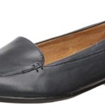 Naturalizer Women’s Saban Loafer Flat, Navy, 10 W US