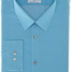 Calvin Klein Men’s Slim Fit Non-Iron Herringbone Point Collar Dress Shirt