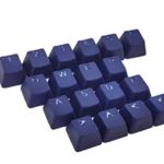 TaiHao Rubber TPR Gaming Backlit Keycaps Set for Cherry MX Mechanical Keyboards Compatible OEM (Dark Blue)