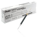 Pentel Refill Ink for EnerGel 0.7mm Needle Tip Liquid Gel Pen, Pack of 12, Blue Ink (LRN7-C-12)