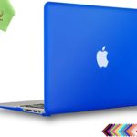 UESWILL Smooth Soft-Touch Matte Hard Shell Case Cover for 2008-2017 MacBook Air 13 inch (Model A1466 / A1369) + Microfibre Cleaning Cloth, Royal Blue