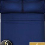 6 Piece King Size Sheets Deep Pockets – Deep Pocket King Sheets Deep Pocket King Bed Sheets King Sheet Set Bedding Sets King Size Bed Sheets King Size Bedding Set King Fitted Sheets Navy Blue