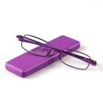 HINDAR PANDA Anti-blue Reading Glasses Men and Women Reading Glasses Portable Fashion Ultra light Half-lap Reading Glasses 601P+3.50