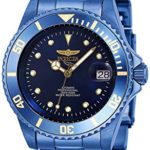 Invicta Men’s Pro Diver Automatic-self-Wind Stainless-Steel Strap, Blue, 20 Casual Watch (Model: 27750)
