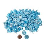 Light Blue Bulk Hershey Kisses (4 lb) Bulk Candy Chocolate