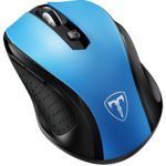 VicTsing MM057 2.4G Wireless Portable Mobile Mouse Optical Mice with USB Receiver, 5 Adjustable DPI Levels, 6 Buttons for Notebook, PC, Laptop, Computer, MacBook – Blue