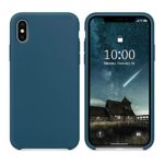 SURPHY Silicone Case for iPhone Xs Max Case, Soft Liquid Silicone Shockproof Phone Case (with Microfiber Lining) Compatible with iPhone Xs Max (2018) 6.5 inches (Cosmos Blue)