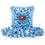 CrazyOutlet Pack – Hershey’s Kisses Light Blue Foil Wrap, Bulk Milk Chocolate Christmas Candy, 2 lbs