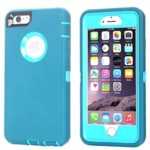 Annymall Case Compatible for iPhone 8 & iPhone 7, Heavy Duty [with Kickstand] [Built-in Screen Protector] Tough 4 in1 Rugged Shorkproof Cover for Apple iPhone 7 / iPhone 8 (Blue)