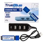 PeleusTech True Blue Mini Overdose Pack for PlayStation Classic – 128GB