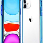 Mkeke Compatible with iPhone 11 Case, Clear iPhone 11 Cases Cover for iPhone 11 6.1 Inch-Blue