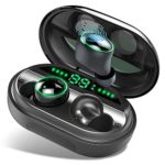 Wireless Earbuds, Bluetooth 5.0 Headphones IPX8 Waterproof Earbuds, 150 Playtime, in Ear Headphones with Microphone, Deep Bass 3D Stereo Sound, Noise Canceling, Sports, Work Out, Easy Pairing