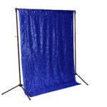 ShinyBeauty ShiDianYi 20ftx10ft Sequins Fabric Backdrop Curtain-Royal Blue