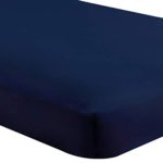 Bare Home Kids Fitted Bottom Sheet Twin – Premium 1800 Ultra-Soft Wrinkle Resistant Microfiber – Hypoallergenic – Deep Pocket (Twin, Dark Blue)