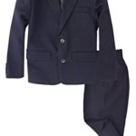 G218 Boys 2 Piece Suit Set Toddler to Teen (X-Large/18-24 Months, Navy Blue)