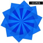 SAKOLLA 10 Pieces Transparent Blue Correction Lighting Gel Filter – Gel Light Filter Plastic Sheet, 8.5 x 11-Inches