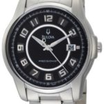 Bulova Men’s 96B129 Precisionist Claremont Black Stainless Steel Watch