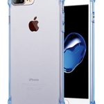 Matone for iPhone 7 Plus Case, for iPhone 8 Plus Case, Crystal Clear Shock Absorption Technology Bumper Soft TPU Cover Case for iPhone 7 Plus (2016)/iPhone 8 Plus (2017) – Clear Blue