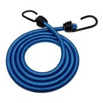 Bungee Cord with Hooks (3/8 in 4-Pack) – SGT KNOTS – Marine Grade Bungee Cords with 2 Hooks – Heavy Duty Bungie – Bunji Cord Straps – Bungees for Bikes, Tie Downs, Camping, Cars (32 in – Royal Blue)