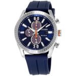 Citizen Men’s ‘Drive’ Quartz Stainless Steel and Polyurethane Casual Watch, Color:Blue (Model: CA0661-01L)