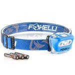 Foxelli Headlamp Flashlight – 165 Lumen, 3 x AAA Batteries Operated (Included), Bright White Cree Led & Red Light, Perfect for Runners, Lightweight, Waterproof, Adjustable Headband