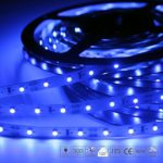 Signcomplex 16.4ft LED Flexible Strip Lights 300 Units SMD3528 LED Non-Waterproof 12V DC Led Tape Light for DIY Christmas Lights Party Kitchen Bedroom Cars Bar Decoration -Blue, UL Listed