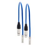 KONDOR BLUE 14″ Mini XLR Male to XLR Female Audio Cable BLACKMAGIC BMPCC4K Camera Video Assist 4K Sharp 8K. 3 Pin XLR Adapter Microphones Mixers. (2 Pack)