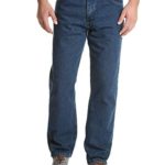 Wrangler Authentics Men’s Classic 5-Pocket Relaxed Fit Cotton Jean, Dark Stonewash, 38W x 30L