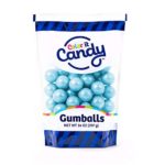 Color It Candy Shimmer Light Blue 1 inch Gumballs 14 Ounce Stand Up Bag – Perfect For Table Centerpieces, Weddings, Birthdays, Candy Buffets, & Party Favors.