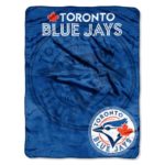 Officially Licensed MLB Toronto Blue Jays “Triple Play” Micro Raschel Throw Blanket, 46″ x 60″, Multi Color