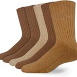 Dockers Men’s 5 Pack Cushion Comfort Sport Crew Socks