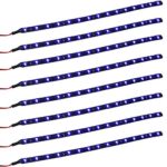 XT AUTO 8pcs 12V Super Bright 30cm 15 LED Flexible Waterproof LED Strip light For Car Interior & Exterior Decoration DRL Day Running Light Or Boat Bus Garden