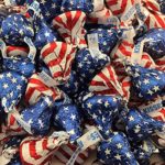 Hershey’s Kisses, Milk Chocolate Red-White and Blue USA Flag, Patriotic Candy 2 Lb Bulk