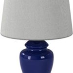Décor Therapy TL7898 24″ Ceramic Table Lamp, Blue Finish