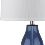 Safavieh Lighting Collection Mercurio Blue Double Gourd 28.5-inch Table Lamp (Set of 2)