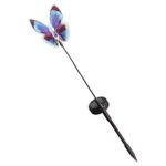 Clearance Sale!DEESEE(TM)??Butterfly Solar Power LED Light Outdoor Garden Lawn Lamp Decor Fairy Light (Blue)