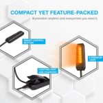 Vont Book Light, Reading Light, Rechargeable Book Light for Reading in Bed, (60 Hours) Eye Protection LEDs Reading Lamp, Clip On Light, Clamp Light, Bed Lamp, 3 Modes, Warm Amber Light (1600k)