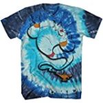 Disney Aladdin Crystal Genie Alladin Lamp Movie World Disneyland Funny Mens Adult Graphic Tee T-Shirt Apparel (Blue Tie Dye, X-Large)