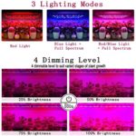 Roleadro Grow Light for Indoor Plants, T5 LED Grow Lights 3500K & Red Blue Full Spectrum Plant Growing Lamp with Timer/Extension Cables Indoor Plant Light Bar 4 Dimmable Levels for Seedlings Succulent