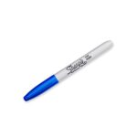 Sharpie Permanent Markers, Fine Point, Blue, 12 Count