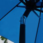 Sunnyglade 9′ Patio Umbrella Outdoor Table Umbrella with 8 Sturdy Ribs (Blue)