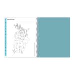 Blue Sky 2023-2024 Academic Year Teacher Weekly and Monthly Lesson Planner, 8.5″ x 11″, Flexible Cover, Wirebound, Dots (100330-A24)