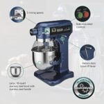 Waring Commercial WSM10L 10 qt Countertop Planetary Mixer 3/4 hp, 120v, 450W, 5-15 Phase Plug, Blue