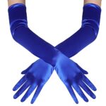 BABEYOND Long Opera Party 20s Satin Gloves Stretchy Adult Size Elbow Length