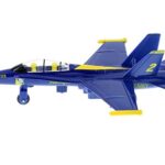 ? United States Navy Blue Angels F/A-18 Super Hornet Fighter Jet 6inch Die Cast Metal Model Toy w/ Pullback Action