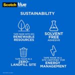 ScotchBlue Original Multi-Surface Painter’s Tape, Blue, Paint Tape Protects Surfaces and Removes Easily, Multi-Surface Painting Tape for Indoor and Outdoor Use, 0.94 Inches x 60 Yards, 6 Rolls