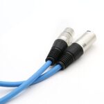 Dremake Audio 25 Foot XLR to Speaker Cable-3Pin XLR Male to XLR Female Balanced Snake Cord for Microphone, Stage, DJ, Pro – Blue