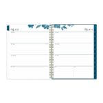 Blue Sky 2023-2024 Academic Year Weekly and Monthly Planner, 8.5″ x 11″, Frosted Flexible Cover, Wirebound, Bakah Blue (131951-A24)